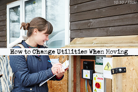 How to change utilities when moving