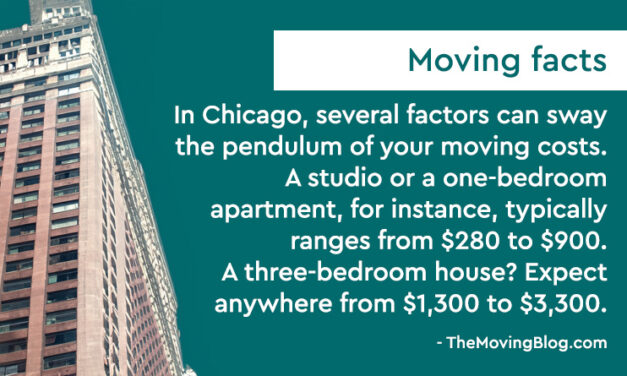 What are the moving costs for local moves in Chicago and the suburbs