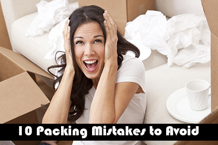 Mistakes when packing for a move