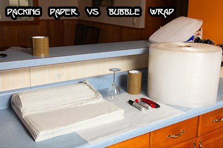 Packing paper vs bubble wrap
